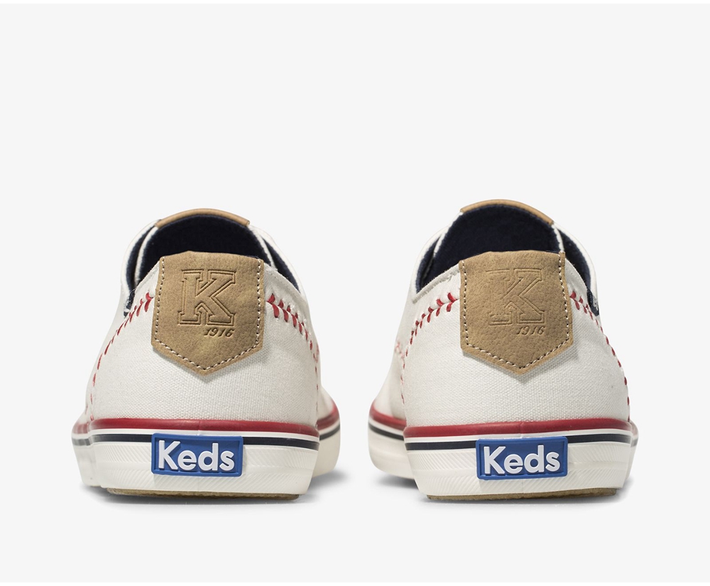 Zapatillas Keds Mujer Blancas - Champion Pennant - 320-BJWVPL